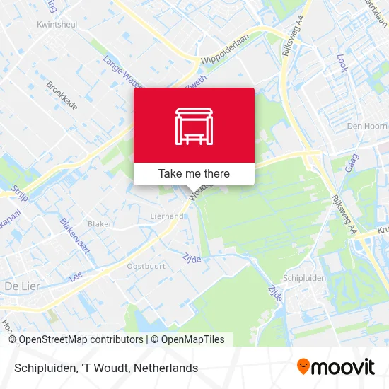 Schipluiden, 'T Woudt map