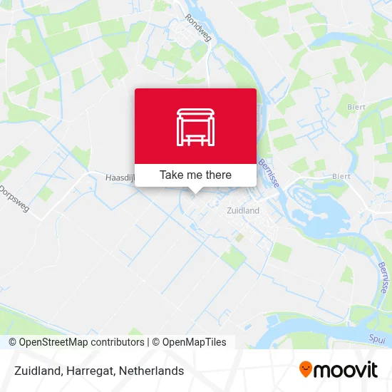 Zuidland, Harregat map