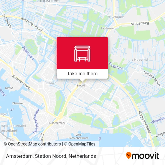 Amsterdam, Station Noord map