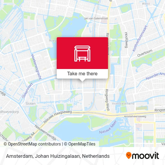 Amsterdam, Johan Huizingalaan map