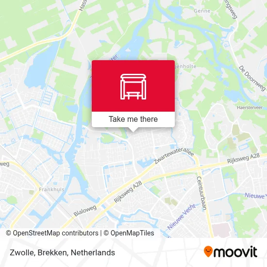 Zwolle, Brekken map