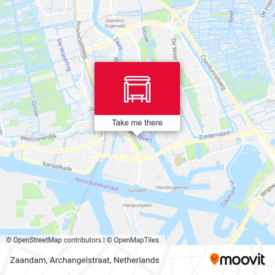 Zaandam, Archangelstraat map