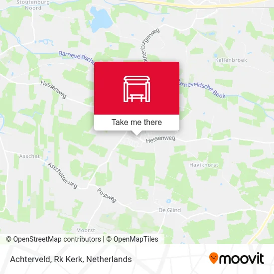 Achterveld, Rk Kerk map
