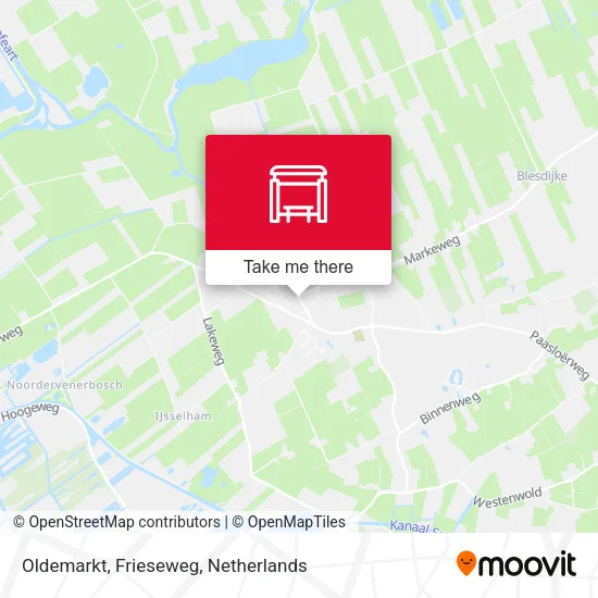 Oldemarkt, Frieseweg map