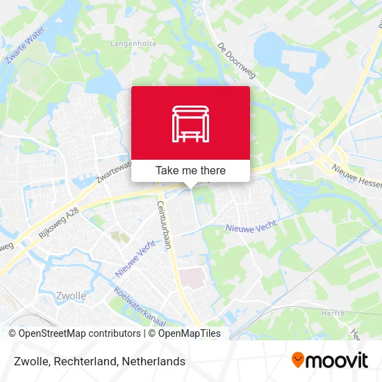 Zwolle, Rechterland map