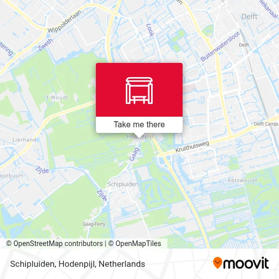 Schipluiden, Hodenpijl Karte