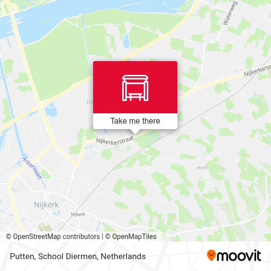 Putten, School Diermen map