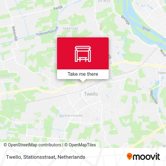 Twello, Stationsstraat map