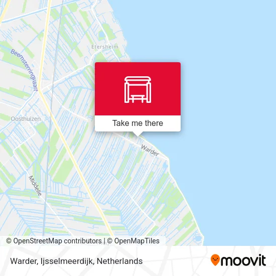 Warder, Ijsselmeerdijk map