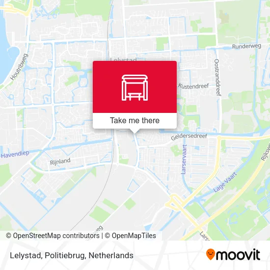 Lelystad, Politiebrug map