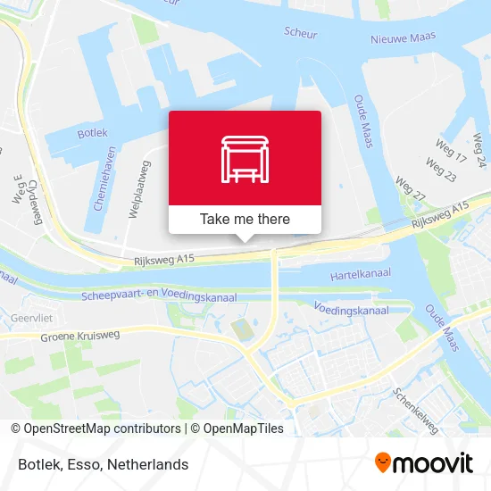 Botlek, Esso map