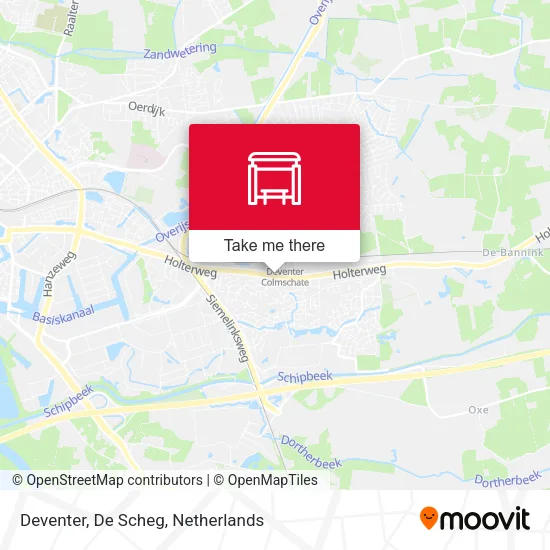 Deventer, De Scheg map