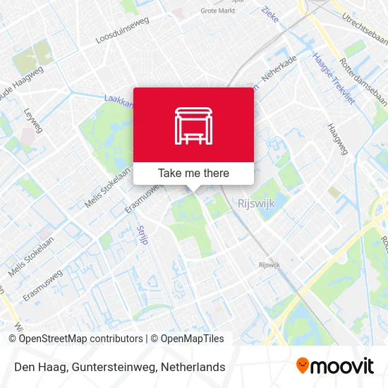 Den Haag, Guntersteinweg map