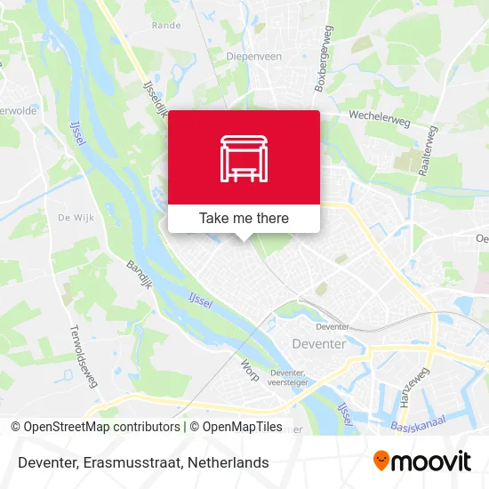 Deventer, Erasmusstraat Karte