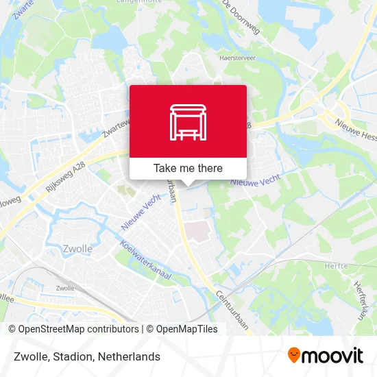 Zwolle, Stadion map