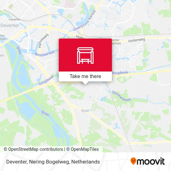 Deventer, Nering Bogelweg map