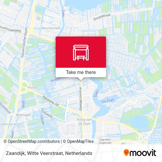 Zaandijk, Witte Veerstraat map