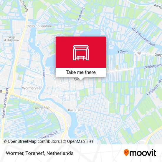 Wormer, Torenerf map