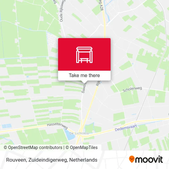 Rouveen, Zuideindigerweg Karte