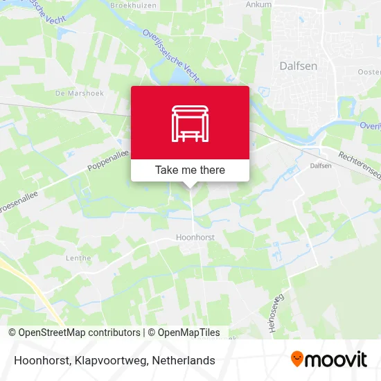 Hoonhorst, Klapvoortweg map