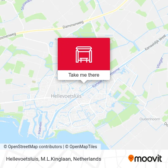 Hellevoetsluis, M.L.Kinglaan map
