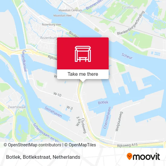 Botlek, Botlekstraat map