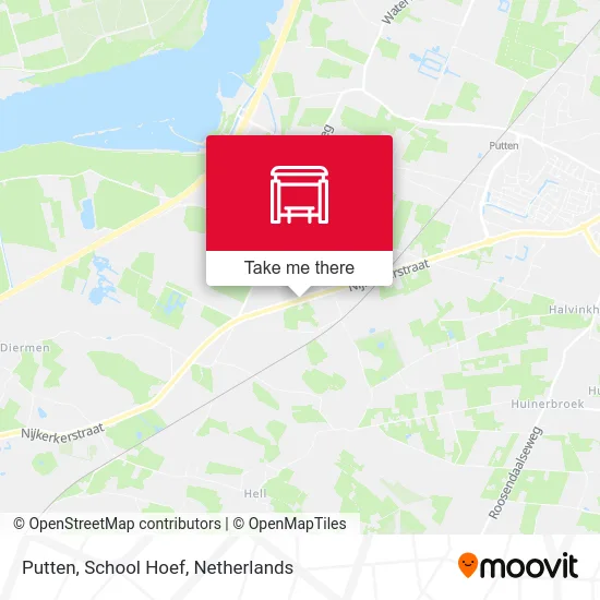 Putten, School Hoef map