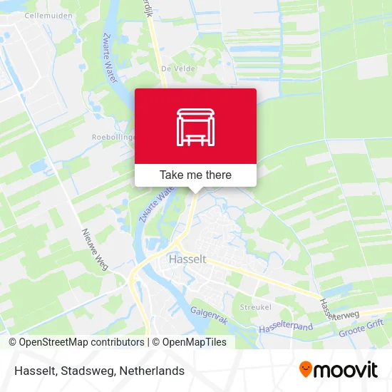 Hasselt, Stadsweg map