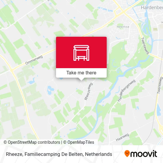 Rheeze, Familiecamping De Belten map