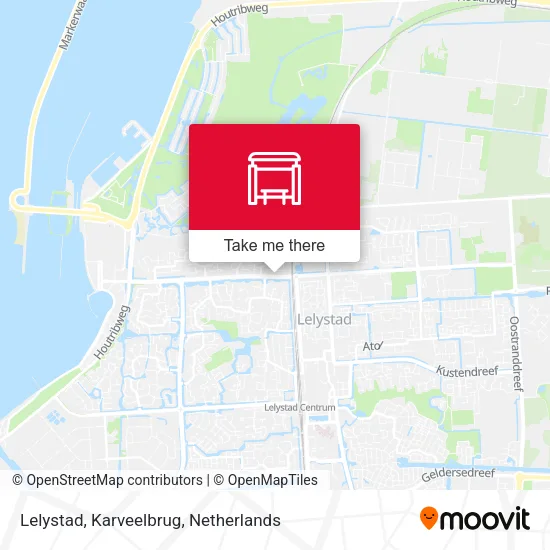 Lelystad, Karveelbrug map
