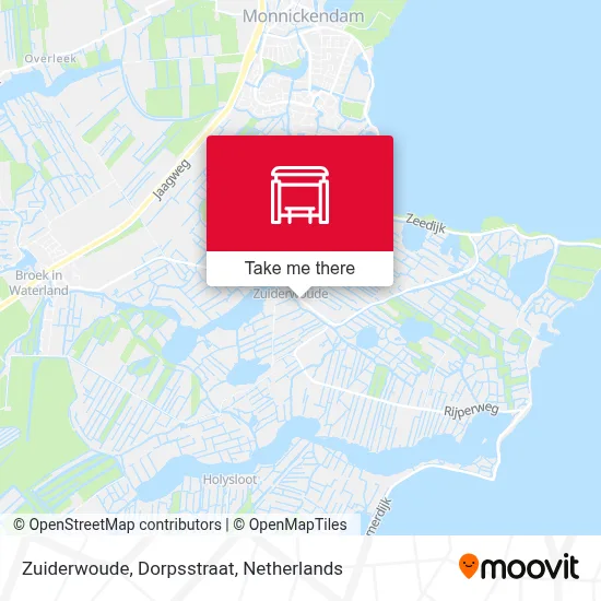 Zuiderwoude, Dorpsstraat map