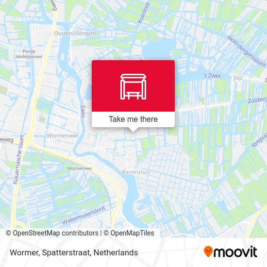 Wormer, Spatterstraat map