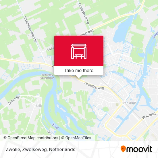 Zwolle, Zwolseweg map