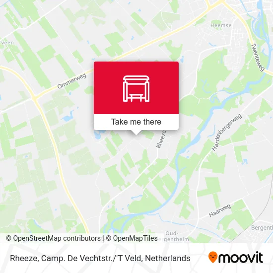 Rheeze, Camp. De Vechtstr. / 'T Veld map