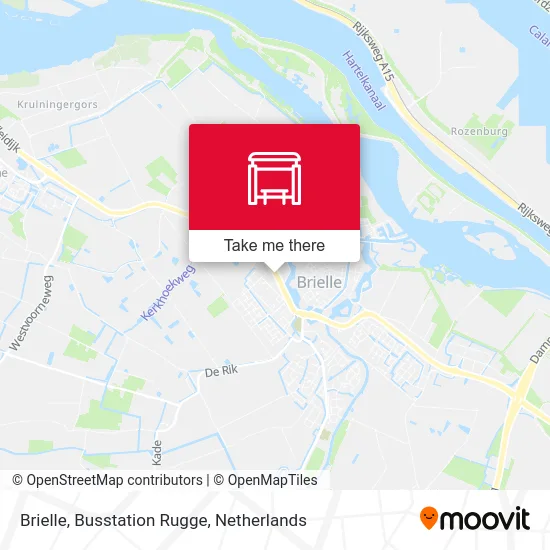 Brielle, Busstation Rugge map
