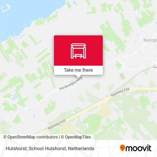 Hulshorst, School Hulshorst map