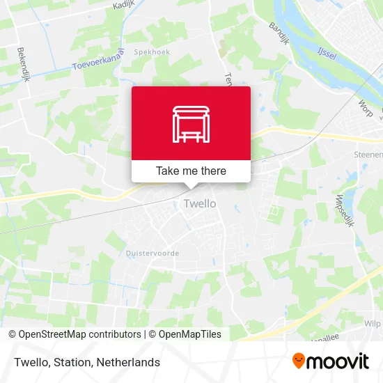 Twello, Station map