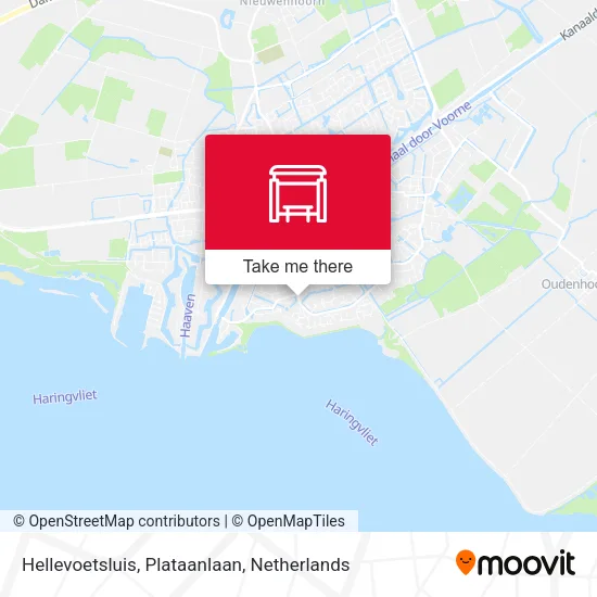 Hellevoetsluis, Plataanlaan map