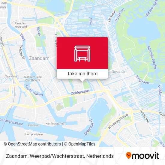 Zaandam, Weerpad/Wachterstraat map