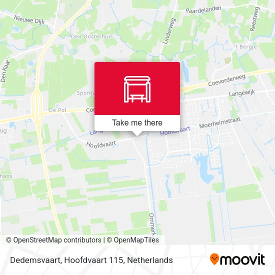 Dedemsvaart, Hoofdvaart 115 map