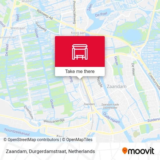 Zaandam, Durgerdamstraat map