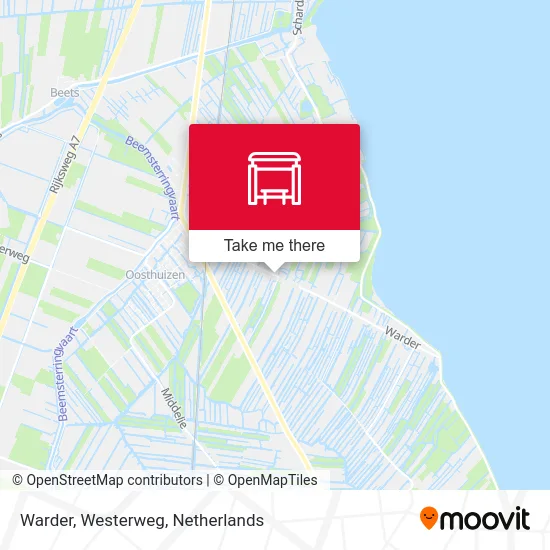 Warder, Westerweg map