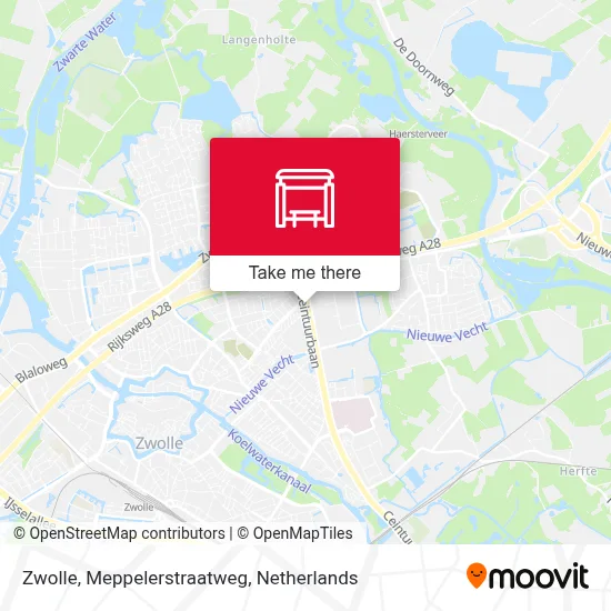Zwolle, Meppelerstraatweg map