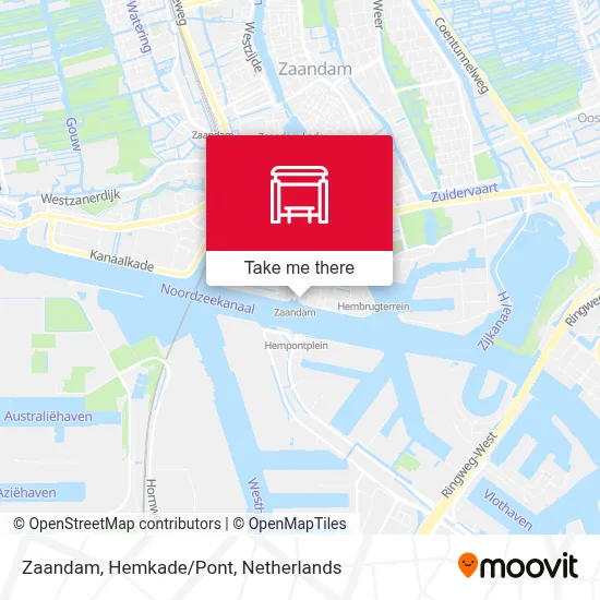 Zaandam, Hemkade/Pont map