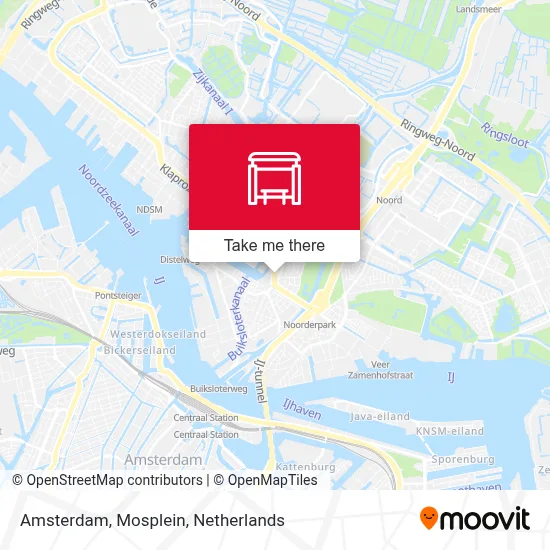 Amsterdam, Mosplein map