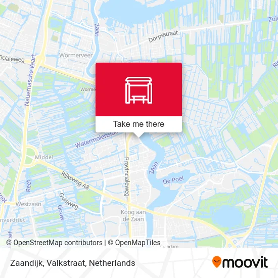 Zaandijk, Valkstraat map