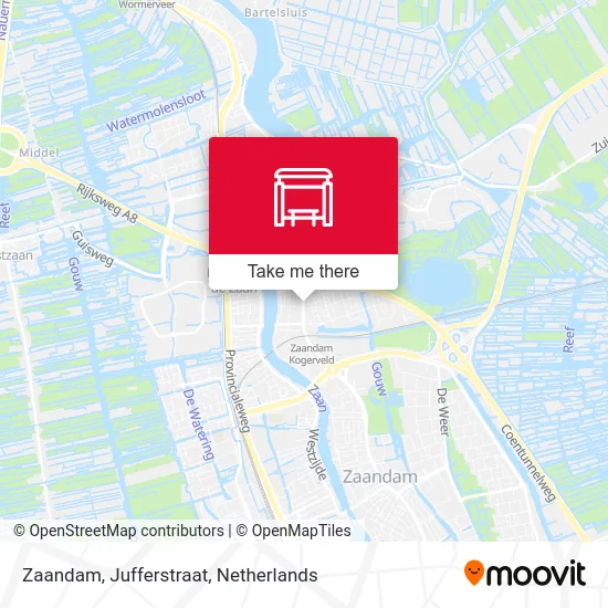 Zaandam, Jufferstraat map