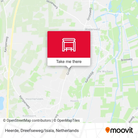 Heerde, Dreefseweg/Isala Karte