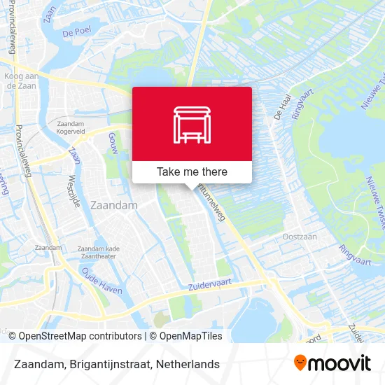 Zaandam, Brigantijnstraat map