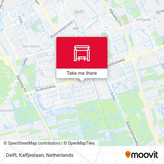 Delft, Kalfjeslaan map